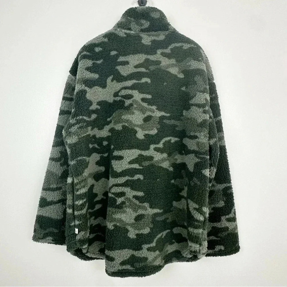 Koolaburra‎ by UGG Camo Cozy Sherpa 1/4 Zip Fuzzy Fleece Pullover XL - Picture 3 of 13